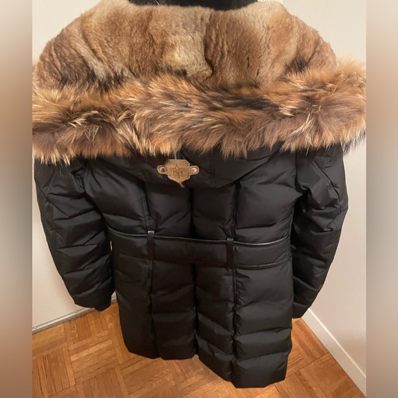 New MACKAGE TRISH down coat with natural fur Signature Collar Size XS - Picture 10 of 16